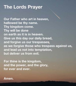 The lords prayer