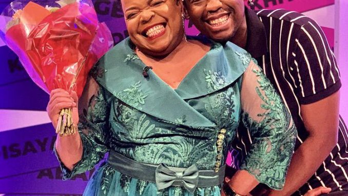 dr rebecca malope on stage and sbu noah Dr Rebecca Malope with Sbu Noah 2023