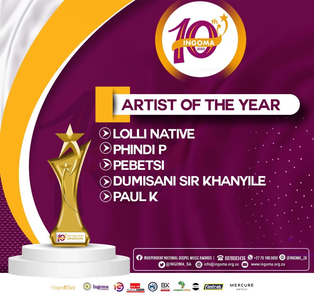 Ingoma awards 10th nominees artist of the year